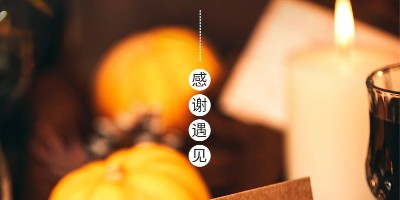 感恩节 | 相遇是时光之礼，感恩一路同行的你！